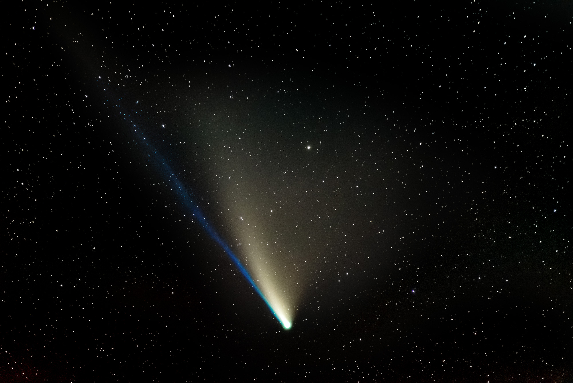 Zweifarbiger Komet